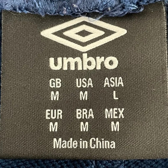 Umbro DG Athletic Pull On Polyester Elasticized Waist Track Pants Blue Sz M - Picture 10 of 14